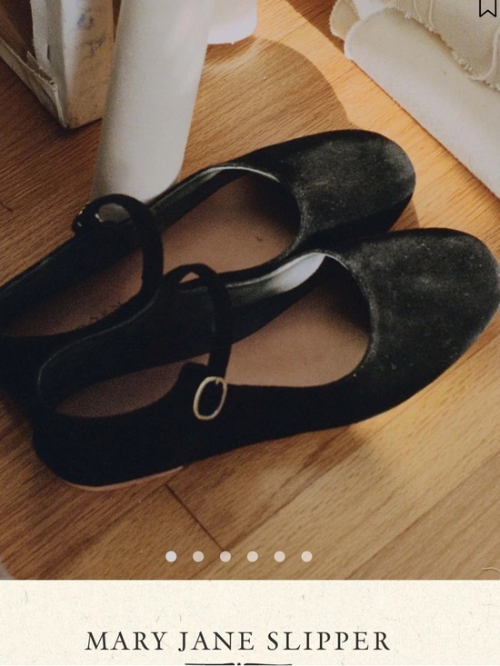 Doen Shoes - Doen Black Mary Jane Velvet Slippers